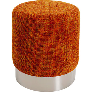 Stool Berry High Silver Orange Ø39cm KARE MIAMI