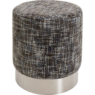 Stool Berry High Silver Dark Grey Ø39cm KARE MIAMI