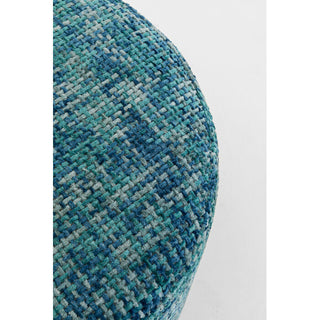 Stool Berry High Silver Light Blue Ø39cm KARE MIAMI