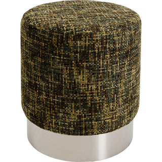 Stool Berry High Silver Green Ø39cm KARE MIAMI