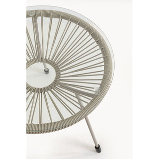 Side Table Acapulco Mono Greige KARE MIAMI