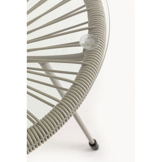 Side Table Acapulco Mono Greige KARE MIAMI