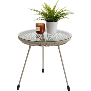 Side Table Acapulco Mono Greige KARE MIAMI