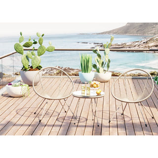 Side Table Acapulco Mono Greige KARE MIAMI