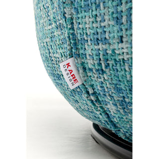 Swivel Armchair Ellie Light Blue KARE MIAMI