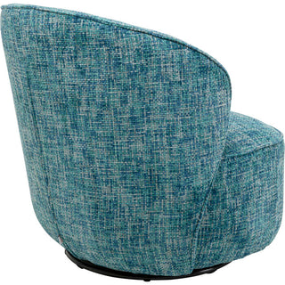 Swivel Armchair Ellie Light Blue KARE MIAMI