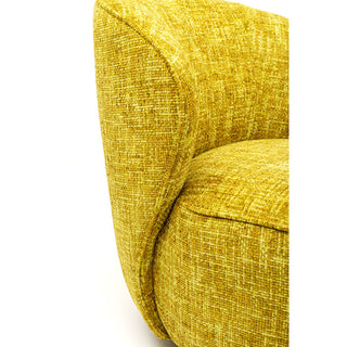 Swivel Armchair Ellie Yellow KARE MIAMI