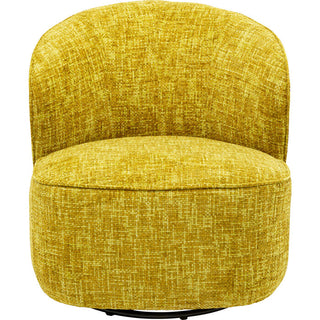 Swivel Armchair Ellie Yellow KARE MIAMI