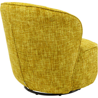 Swivel Armchair Ellie Yellow KARE MIAMI