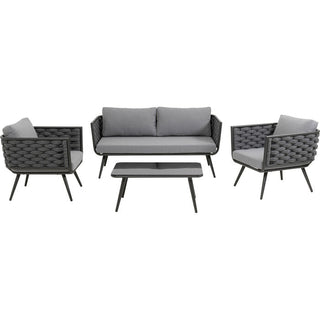 Sofa Set Rimini Anthracite (4/part) KARE MIAMI