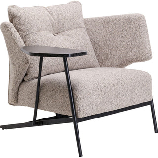 Armchair Taylor Beige Tray KARE MIAMI