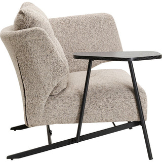 Armchair Taylor Beige Tray KARE MIAMI