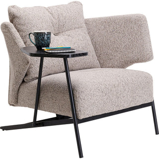 Armchair Taylor Beige Tray KARE MIAMI