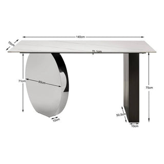 Table Demi 140x70cm KARE MIAMI