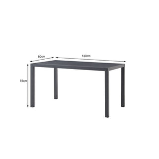 Table Madagascar Black 80x140cm KARE MIAMI