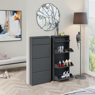 Shoe Container Caruso 3 Plus 1 Black (MO) KARE MIAMI