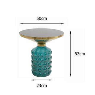 Side Table Lola Blue Ø50cm KARE MIAMI