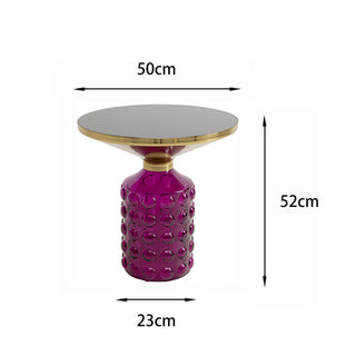 Side Table Lola Purple Ø50cm KARE MIAMI