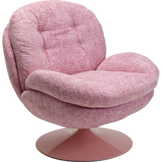 Swivel Armchair Cosy Pink KARE MIAMI
