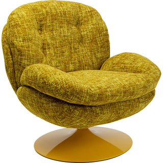 Swivel Armchair Cosy Yellow KARE MIAMI