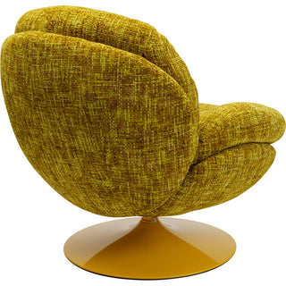 Swivel Armchair Cosy Yellow KARE MIAMI