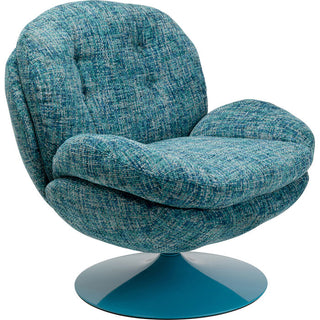 Swivel Armchair Cosy Blue KARE MIAMI