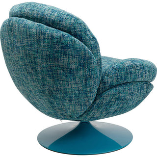 Swivel Armchair Cosy Blue KARE MIAMI