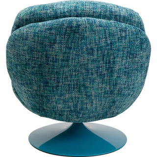 Swivel Armchair Cosy Blue KARE MIAMI