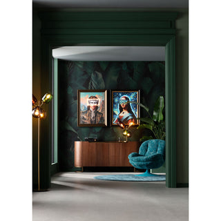 Swivel Armchair Cosy Blue KARE MIAMI