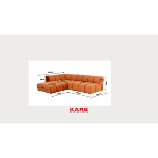 Corner Sofa Belami Cream Right 265cm KARE MIAMI