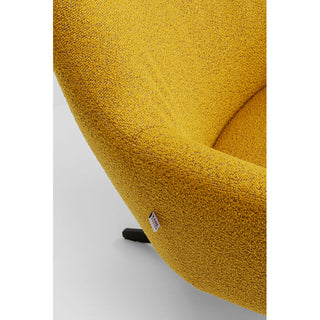 Swivel Armchair Mimi Yellow KARE MIAMI