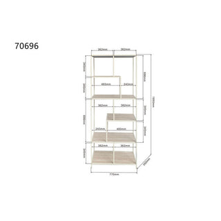 Shelf Loftie Greige 77x185cm KARE MIAMI