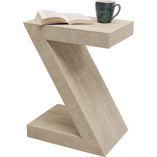 Side Table Travertino Z 60cm KARE MIAMI