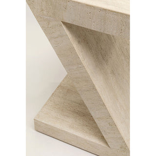 Side Table Travertino Z 60cm KARE MIAMI