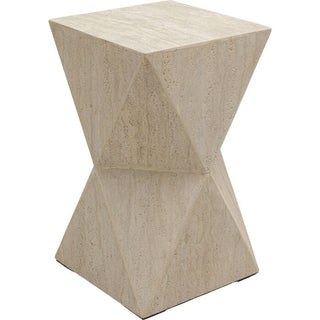 Side Table Travertino 54cm KARE MIAMI