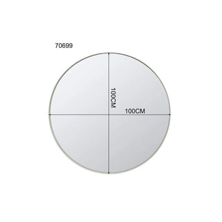 Mirror Curve Greige Ø100cm KARE MIAMI