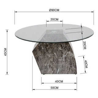 Coffee Table Rocky Ø90cm KARE MIAMI