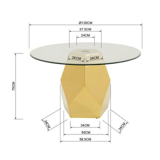 Table Ricchezza Ø130cm KARE MIAMI