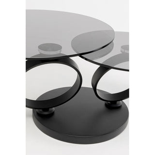Coffee Table Beverly Smoke Black 132x80cm KARE MIAMI