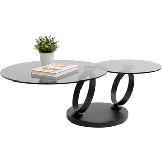 Coffee Table Beverly Smoke Black 132x80cm KARE MIAMI