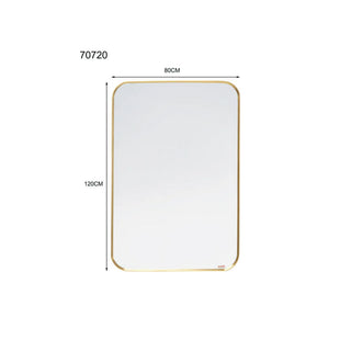 Wall Mirror Simply Brass 80x120cm KARE MIAMI