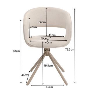 Swivel Chair Gina Greige KARE MIAMI