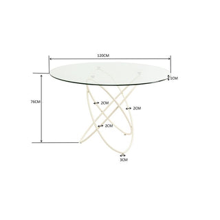 Table Molekular Greige Ø120cm KARE MIAMI