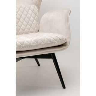 Armchair Tudor Velvet Creme KARE MIAMI
