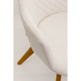 Swivel Chair Coco Wood Cream KARE MIAMI