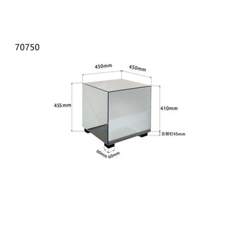 Side Table Luxy Mirror Drawer 45x45cm KARE MIAMI