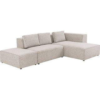 Corner Sofa Infinity Ottomane Machiato right KARE MIAMI