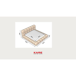 Bed Salamanca Ecru 160x200cm KARE MIAMI