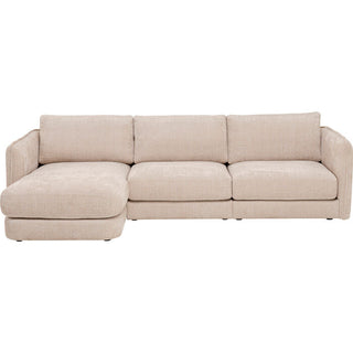 Corner Sofa Karma Creme Left KARE MIAMI