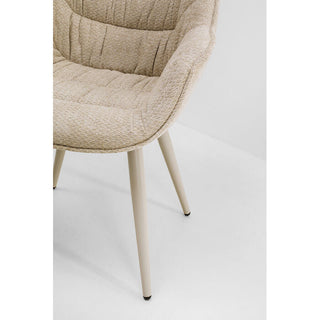 Chair with Armrest Thelma Greige KARE MIAMI